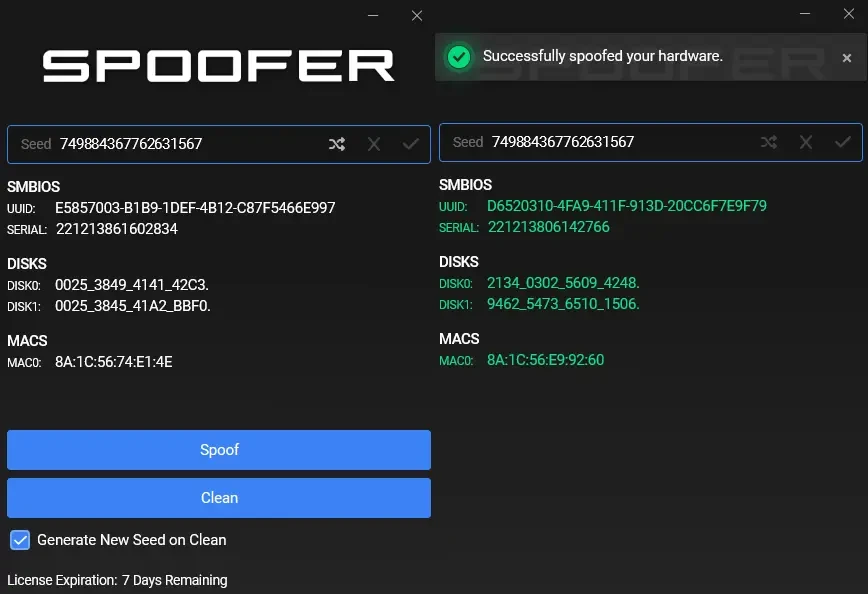 Reported Spoofer